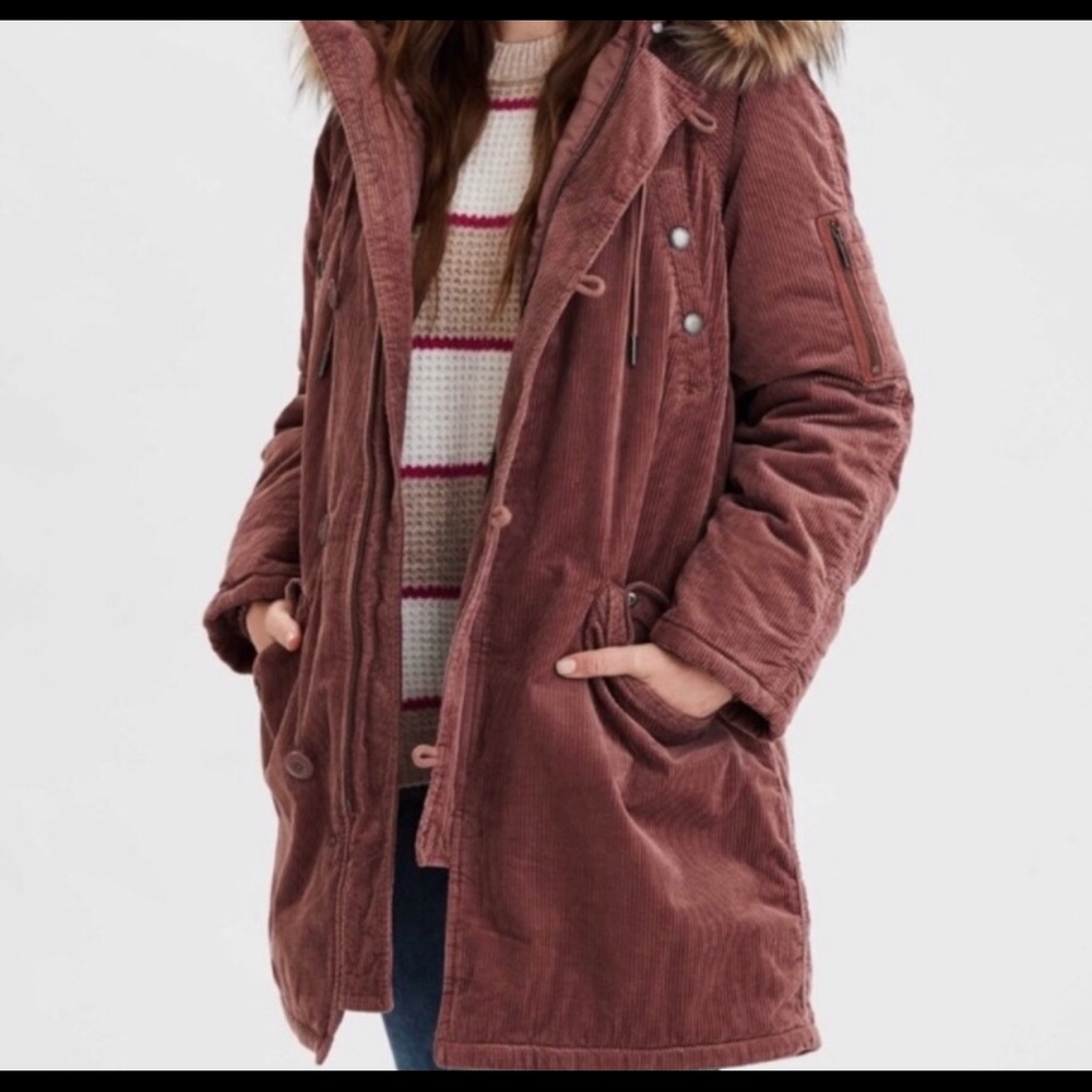 American eagle corduroy parka